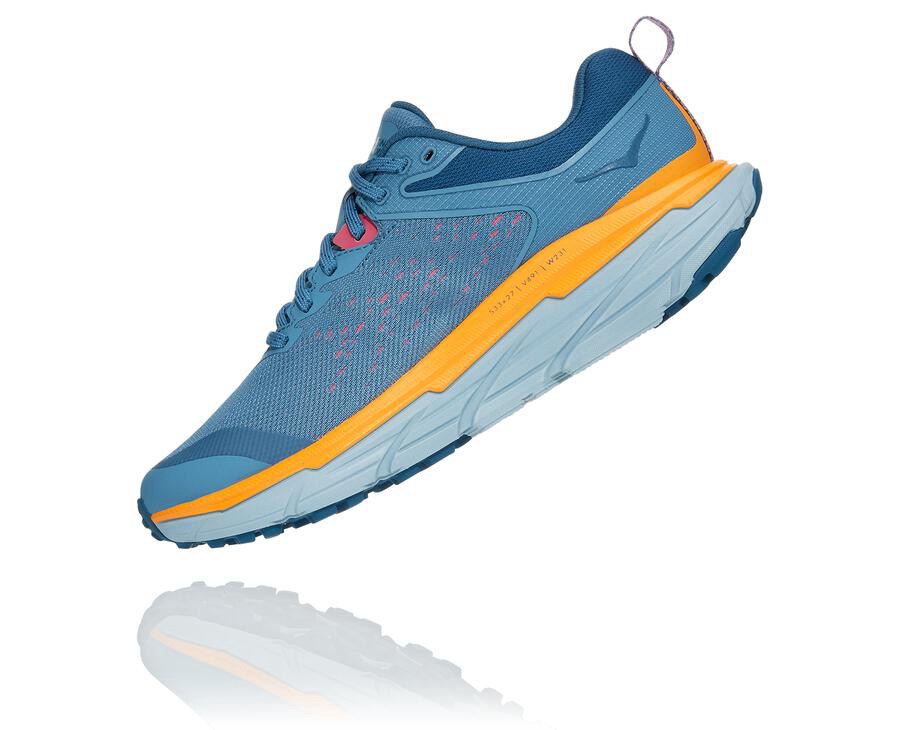 Zapatillas Trail Hoka One One Mujer - Challenger Atr 6 - Azules - MBC172348